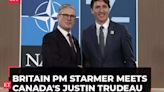 British PM Keir Starmer meets Canada's Justin Trudeau on the sidelines of NATO summit