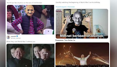 On Gandhi Jayanti 2024 World War III Memes Sets The Internet On Fire Over Iran's Strike On Israel