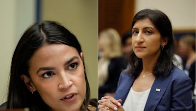 AOC promises an 'out-and-out brawl' if Harris removes FTC chair Lina Khan as president