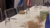 Pro-Palestine activists launch disgusting protest on Netanyahu's table