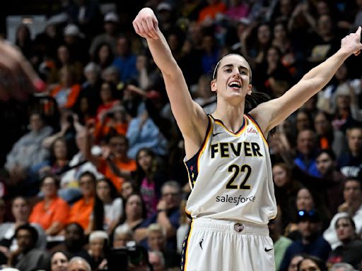 Caitlin Clark leaves Fever-Sun game in 1st half with apparent left leg injury