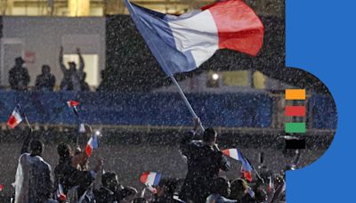 At the Olympic opening ceremony, a force of nature upset the plan but not the point