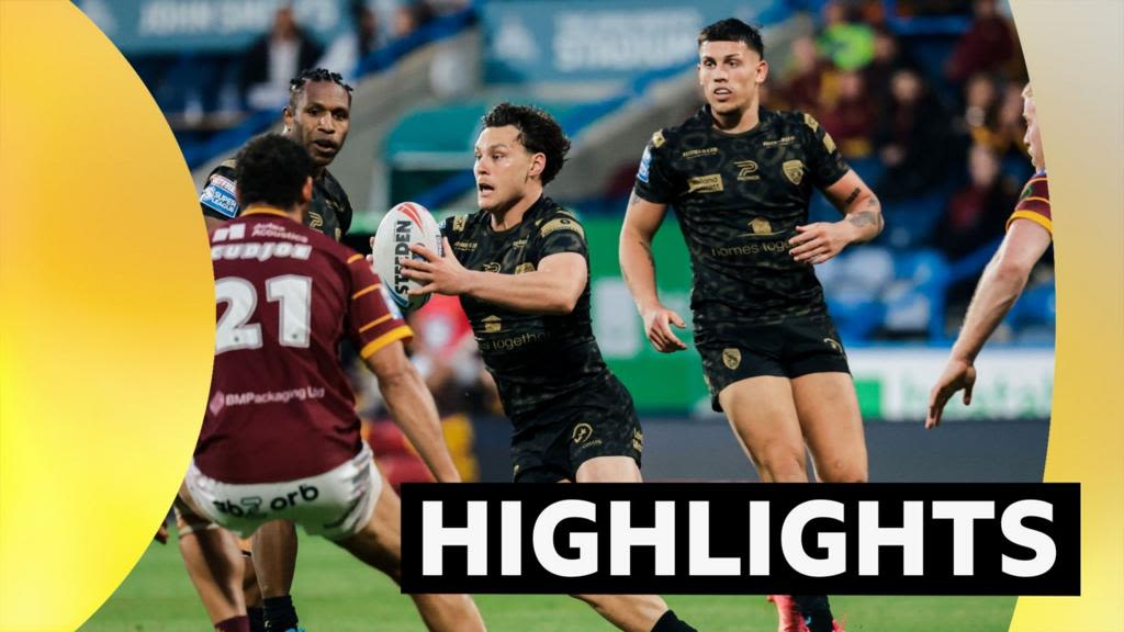 Super League: Watch highlights as Leigh Leopards edge to victory over Huddersfield Giants