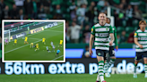 Watch: Sporting Lisbon's Nuno Santos scores stunning rabona worthy of Puskas Award