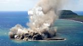 Underwater volcanic eruption gives birth to new island in the Pacific