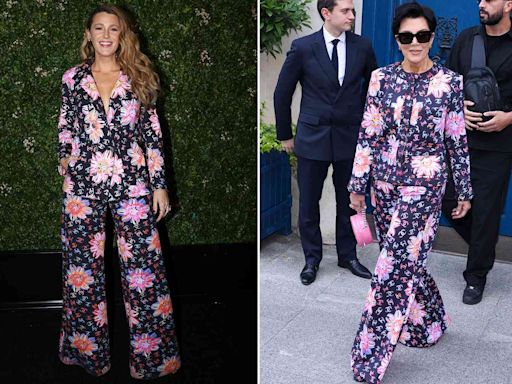 Kris Jenner Just Wore Blake Lively's Floral Chanel Suit in Paris: See the Twinning Moment