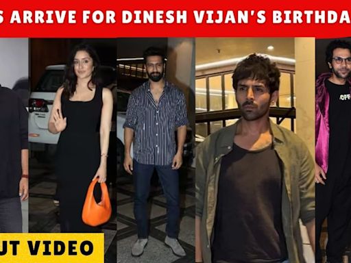 Shraddha Kapoor, Vicky Kaushal, and Kartik Aaryan at Dinesh Vijan’s Birthday Party | Full Video
