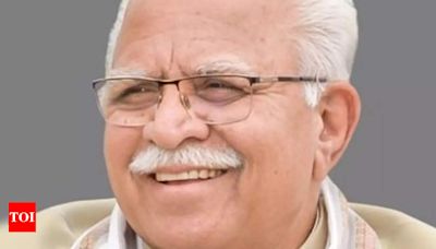 Farmers protesting at borders are not farmers, says former Haryana CM Khattar | Jind News - Times of India