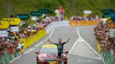 Former Giro champion Hindley wins Tour mountain stage to claim yellow jersey as Pogacar loses ground