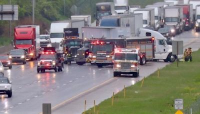 Jackknifed tractor-trailer on I-78 in Lower Saucon causes traffic delays