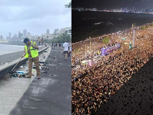 Mumbai: BMC Collected 9000 kg Waste at Marine Drive After T20 World Cup Victory Celebration