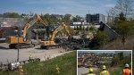 Demolition continues on I-95 in Connecticut, scene of explosive crash