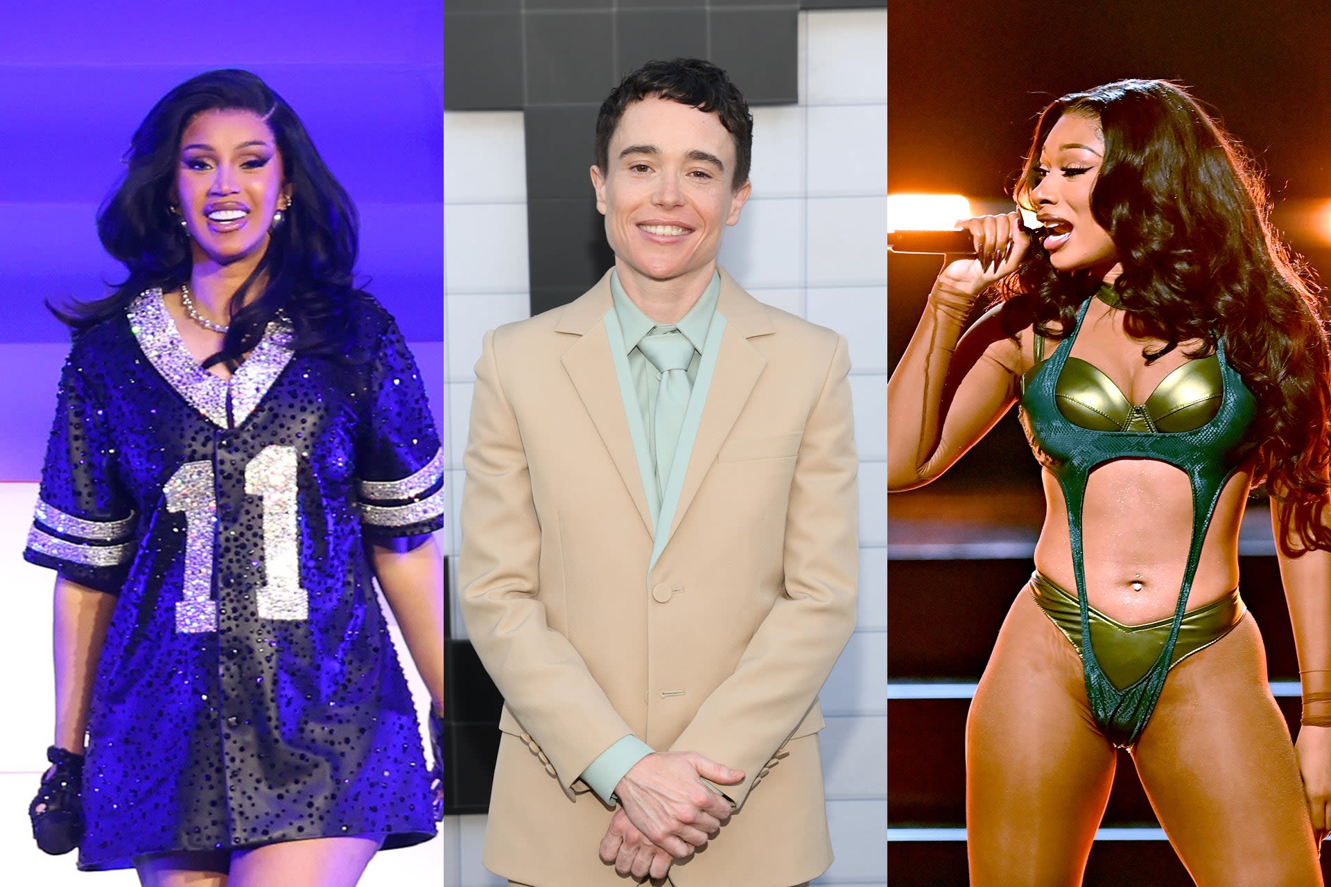 Elliot Page’s First Stadium Concert After Coming Out? Megan Thee Stallion and Cardi B, Of Course