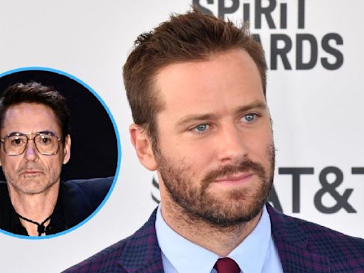Armie Hammer Denies Robert Downey Jr. Paid for His Rehab After Cannibal Allegations