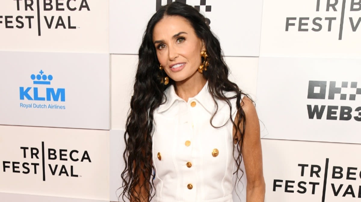 Demi Moore Sizzles in a Tiny White Bikini on Birthday Outing With Her Daughters