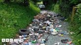 Flytippers leave pile of waste that blocks road in Trefonen