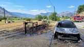 Keremeos firefighters douse 2nd vehicle fire in 1 week