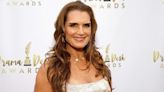 Brooke Shields Shines in Gold Jacquard Dries Van Noten Midi Dress at Drama Desk Awards 2024