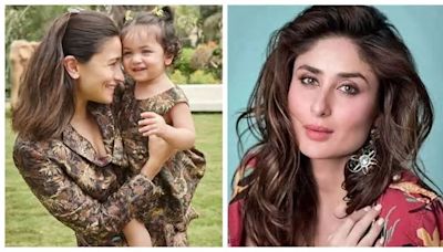 Baby Raha Kapoor looks cute as a button as she gets snapped visiting 'bua' Kareena Kapoor Khan with her mommy Alia Bhatt