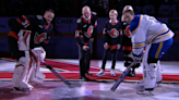 Senators honor Craig Anderson with lengthy tribute, rare goalies-only ceremonial faceoff