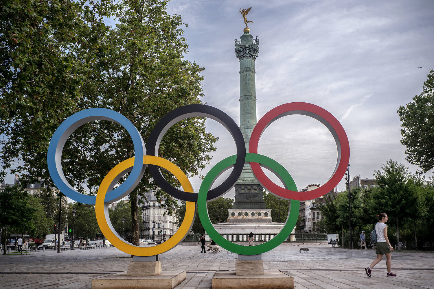 The crowds are full and raucous at the Paris Olympics. Outside the events? Not so much.