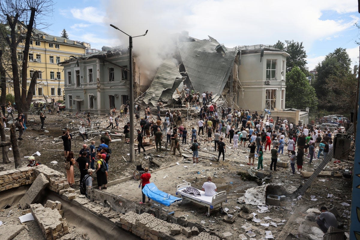 Ukraine-Russia war latest: Children’s hospital hit and 7 killed in ‘massive’ Russian missile attack on Kyiv