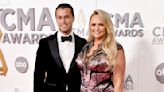 Miranda Lambert Rocks 2022 CMAs Red Carpet in Black and Pink Dress with Husband Brendan McLoughlin