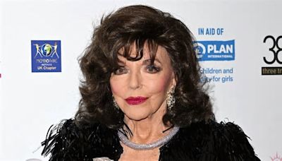 Joan Collins still looks exactly the same as she shares glamorous throwback from the 80s