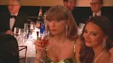 El disgusto de Taylor Swift en los Globos de Oro tras la broma sobre su novio