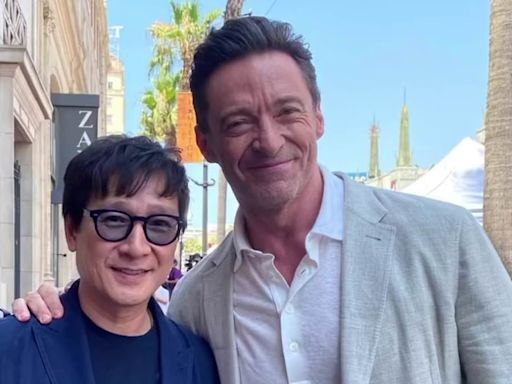 An emotional Hugh Jackman reunites with veteran performer from X-Men