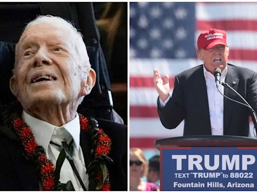 Trump makes birthday dig at Jimmy Carter, the longest-living former president who turned 100