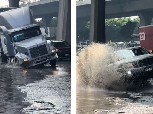 Mega bache en Periférico Edomex provoca graves daños a vehículos, ¿Cómo pedir indemnización?