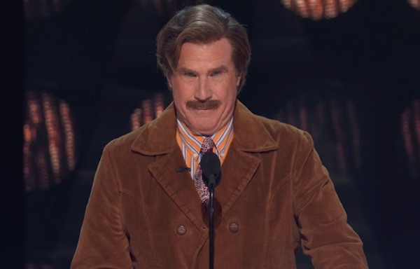 Will Ferrell Revives Ron Burgundy at Tom Brady Roast: ‘You’ll Always Be Remembered as Eli Manning’s Bitch’