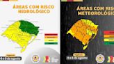 Defesa Civil emite alerta de risco hidrológico e meteorológico no RS