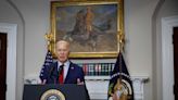 Biden says 'order must prevail' during campus protests over Gaza