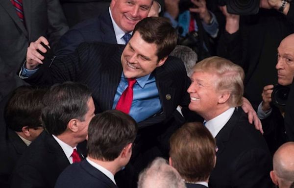 Matt Gaetz may still be at war with Kevin McCarthy, but thinks Donald Trump's support matters more