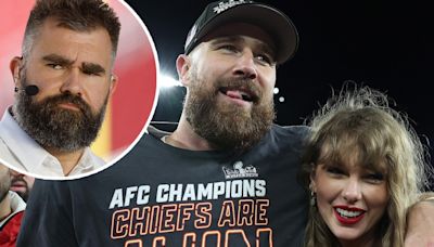 Jason Kelce Playfully Teases Travis Kelce Over Taylor Swift’s Return to NFL Game - E! Online