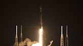 SpaceX Falcon-9 rocket launches with telecommunications satellites aboard