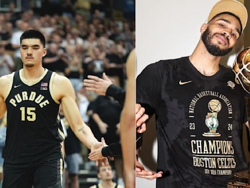 Zach Edey Fans Mock Jayson Tatum After Canadian Star’s Post on Instagram: ‘Recreate This’