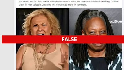 Fact Check: No new Roseanne Barr show has debuted or had a billion viewers