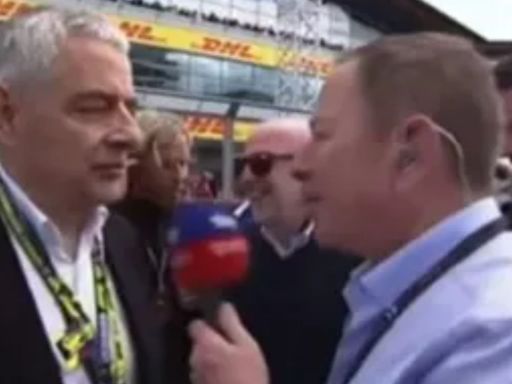 Watch Rowan Atkinson 'do Brundle impression' without Sky Sports F1 host knowing