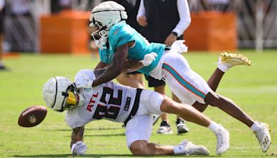 Atlanta Falcons, Miami Dolphins Fight in Training Camp Joint Practice