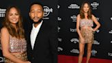 Chrissy Teigen Shines in Beaded Georges Hobeika Mini Skirt for Sports Illustrated Swimsuit Issue Launch Party 2024 With John Legend