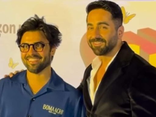 Ayushmann Khurrana And Jitendra Kumar Have A Sweet Shubh Mangal Zyada Saavdhan Reunion; Watch - News18