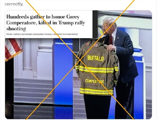 Misleading posts claim RNC misspelled slain fire chief's name on jacket