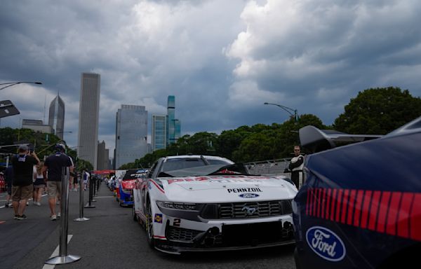 Shane van Gisbergen has been knocked out of rainy NASCAR Cup Series race in downtown Chicago