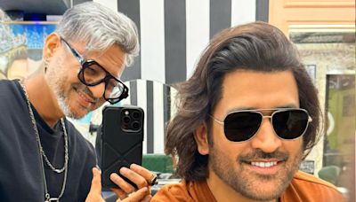 MS Dhoni's Wavy Long Locks Have A Superb Strike Rate On The Style Front