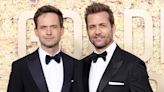 “Suits” Stars in Tuxes! Patrick J. Adams and Gabriel Macht Wear Matching Looks at Golden Globes 2024