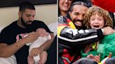 Drake Enjoys Quiet Moment with Infant Son in Father's Day Throwback Shared by Sophie Brussaux