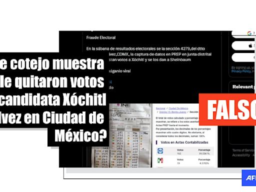 Usuarios comparan datos de casillas distintas para denunciar fraude en las elecciones en México